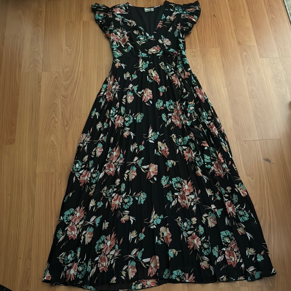 ASOS Black Floral Maxi Dress